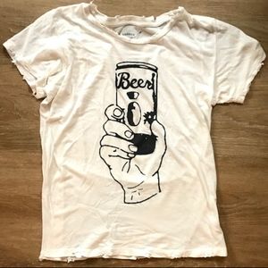 Distressed 'Beer' Shirt